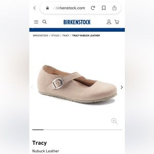 Birkenstock Sandals Tracy Nubuck Leather Sz 41